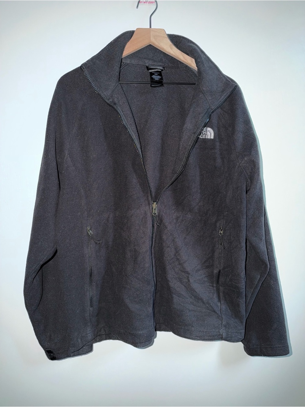 The North Face Men’s Full Zip Fleece Jacket Size Medium Black Polyester